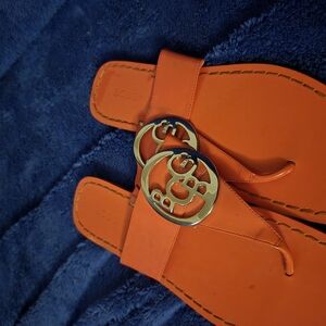 Orange Designer Men's Sandals